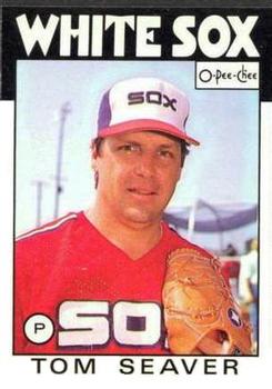 1986 O-Pee-Chee Baseball Cards 390     Tom Seaver